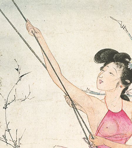覃塘-胡也佛的仕女画和最知名的金瓶梅秘戏图